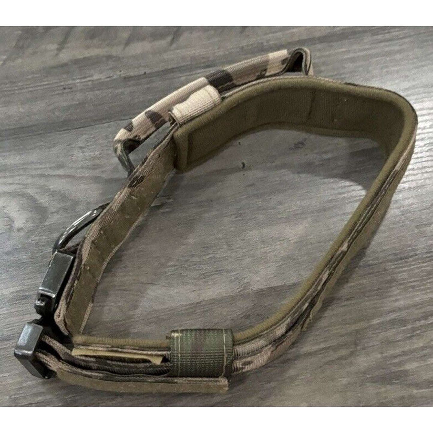 Tactical Dog Collar Military Dog Collar Wide & Thick w/ Handle & Metal Buckle M