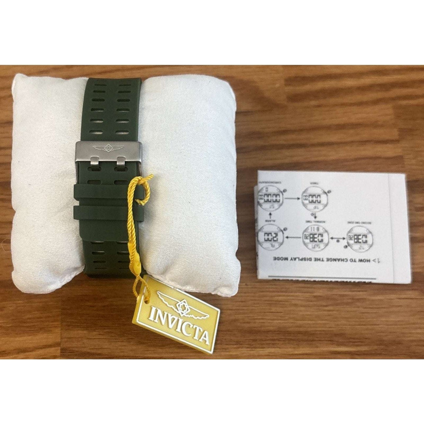 Invicta Racing Digital Men's Watch - 52mm, Green w/ Black Dial 47525 NEW
