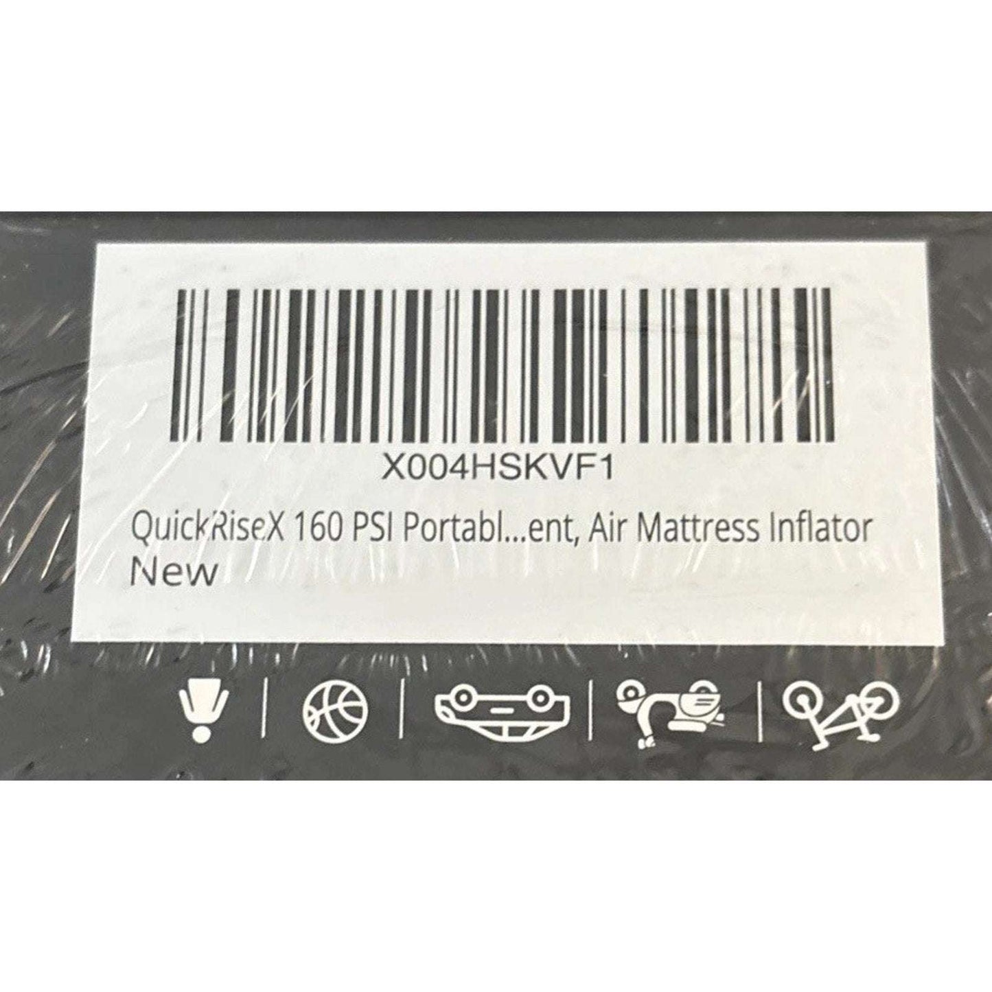 160 PSI Portable Air Inflator Rechargeable Tire Inflator w Digital Gauge & Light