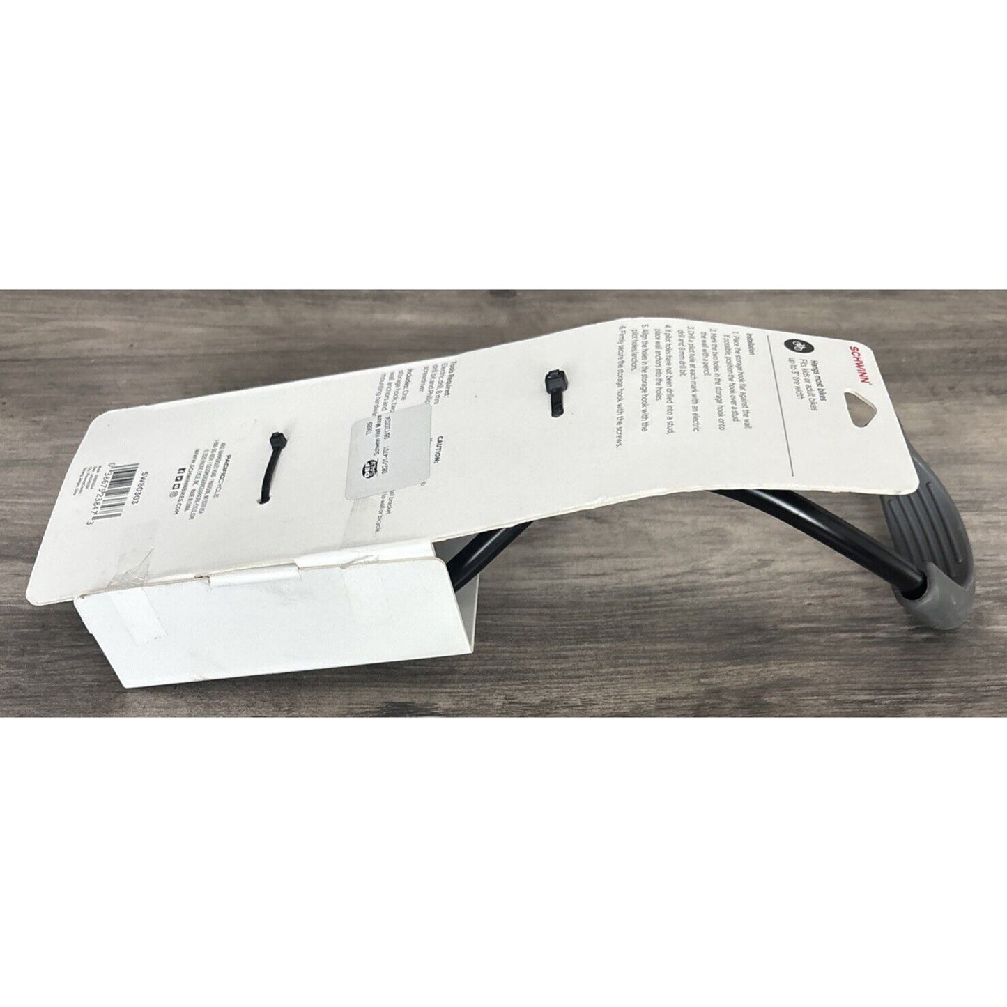 Schwinn Wall Mount Vertical Bike Hanger - Fits up to 3" Tire Width & 50lbs