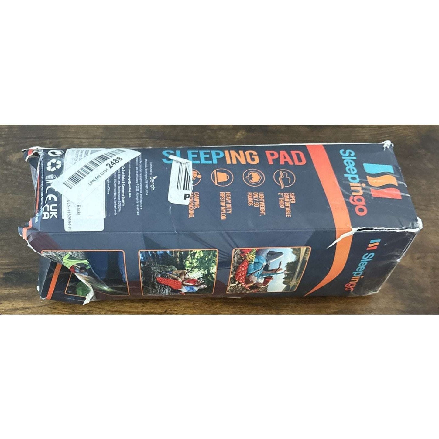 Sleepingo Sleeping Pad Ultralight Camping Waterproof Mat Inflatable Mattress RED