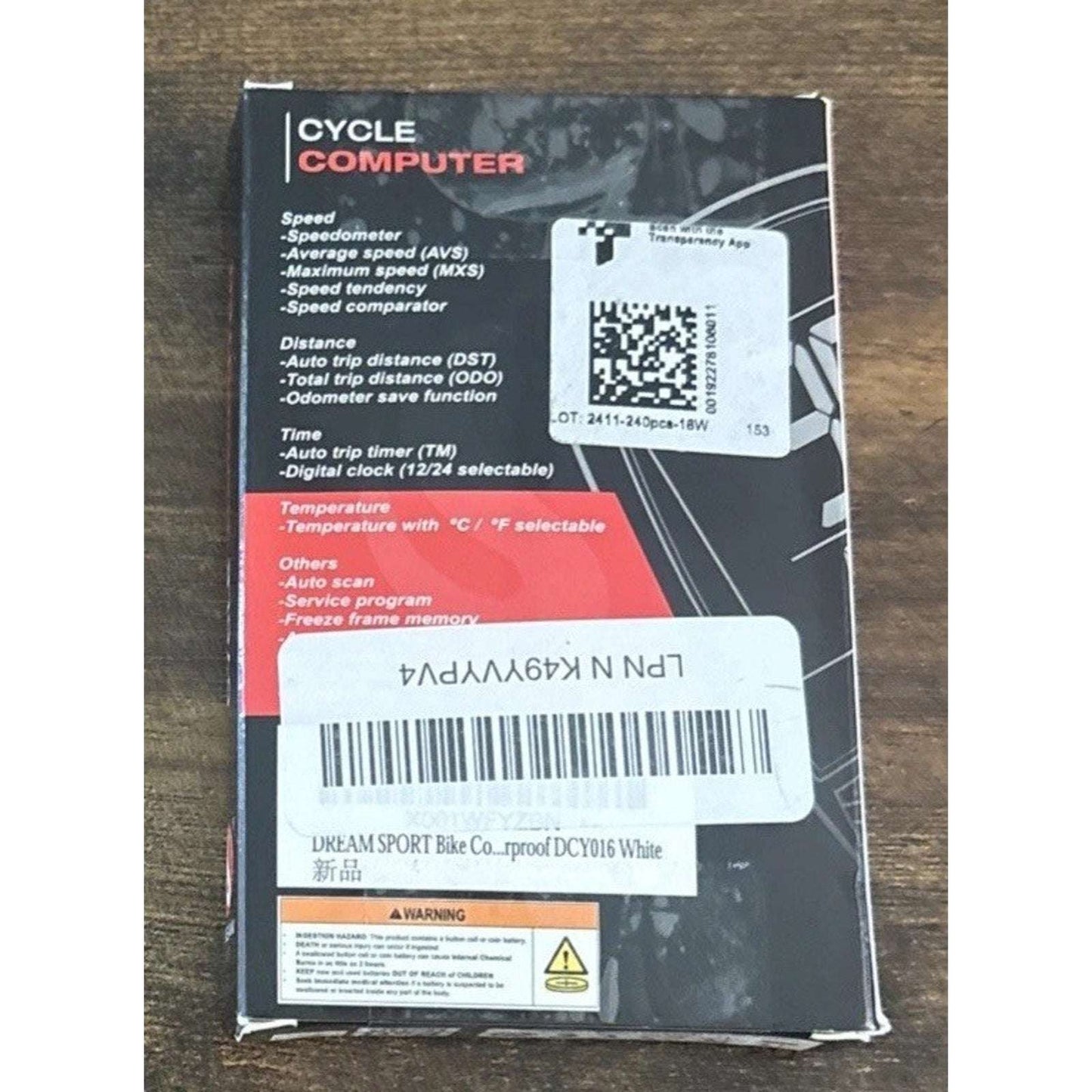 DREAM SPORT Bike Computer 16-Function Waterproof Bicycle Speedometer & Odometer