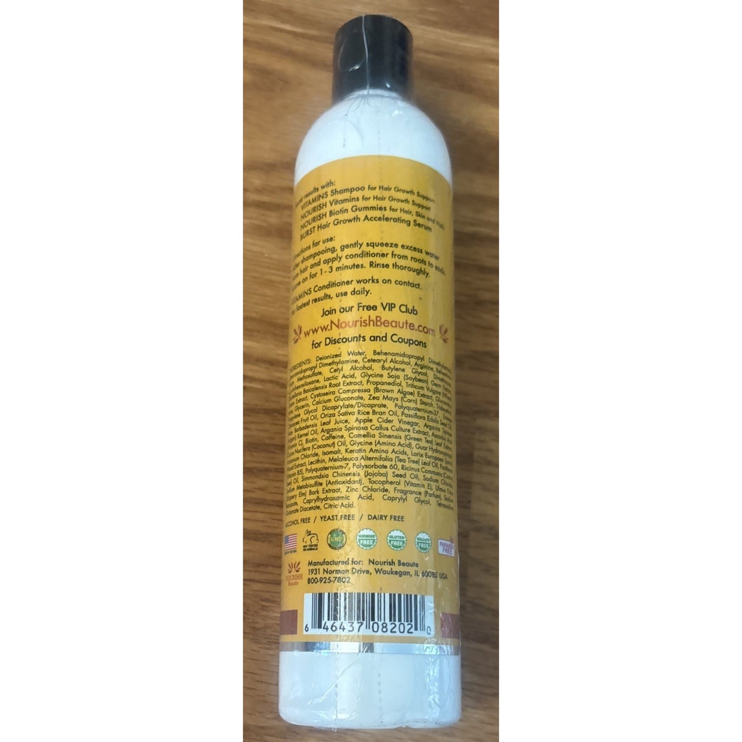 Vitamins Conditioner for Hair Loss - Promotes Regrowth, Volume & Thickening 10oz