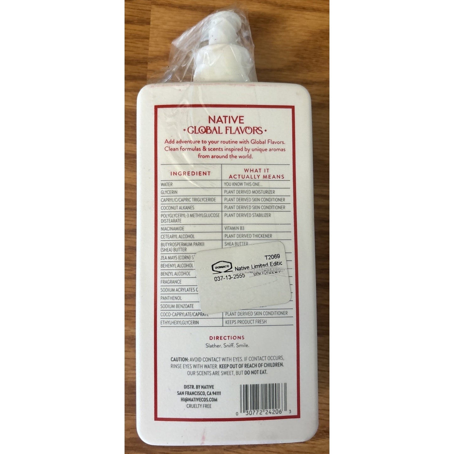 Native Turkish Rose Water Limited Edition Moisturizing Lotion - 16.5 fl oz - NEW