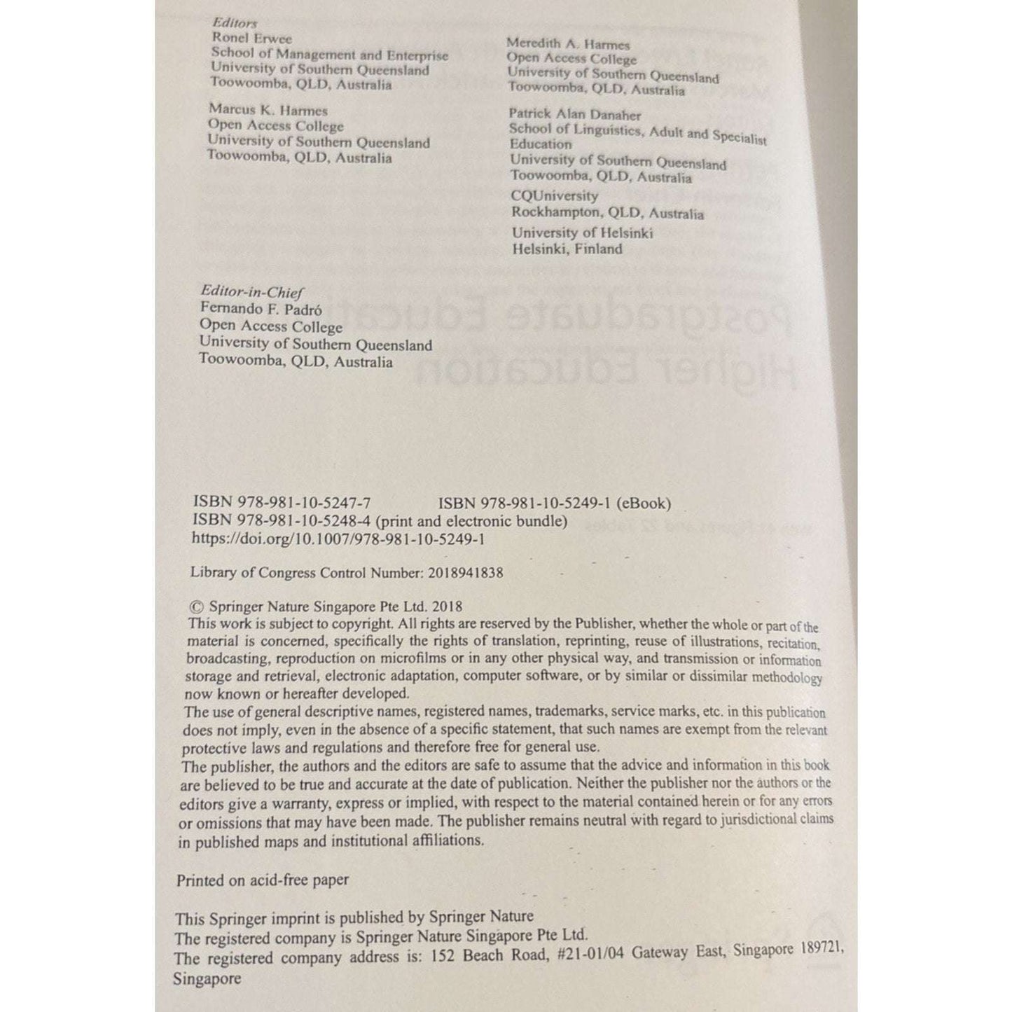 Postgraduate Education in Higher Education University Development Administration