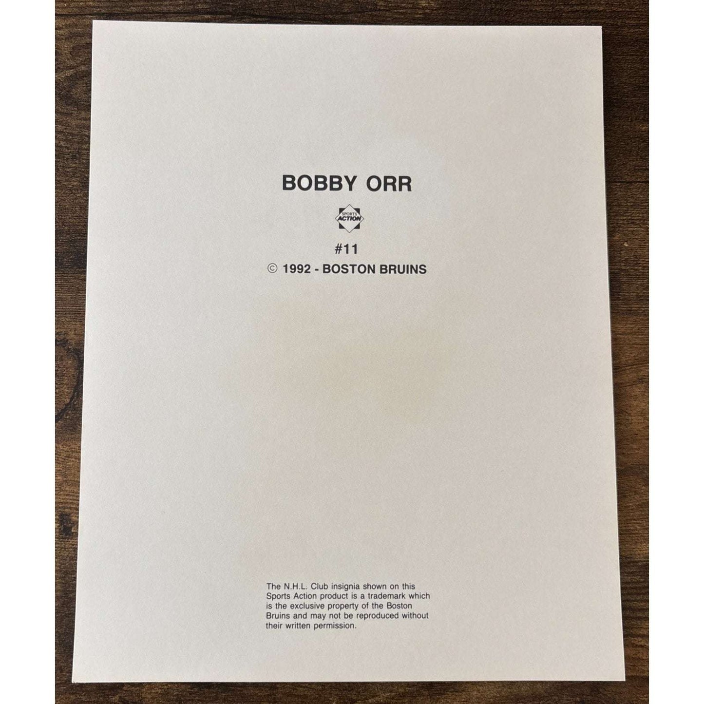 NHL Boston Bruins BOBBY ORR #11 Game Sports Action Color 8 x 10 Photo Picture