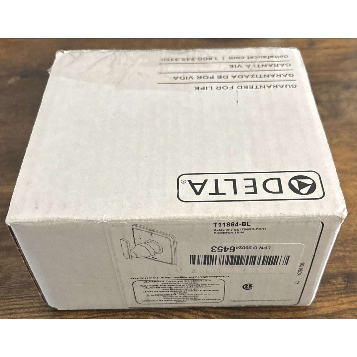 Delta T11864-BL Ashlyn 3-Setting 2-Port Diverter Trim in Matte Black