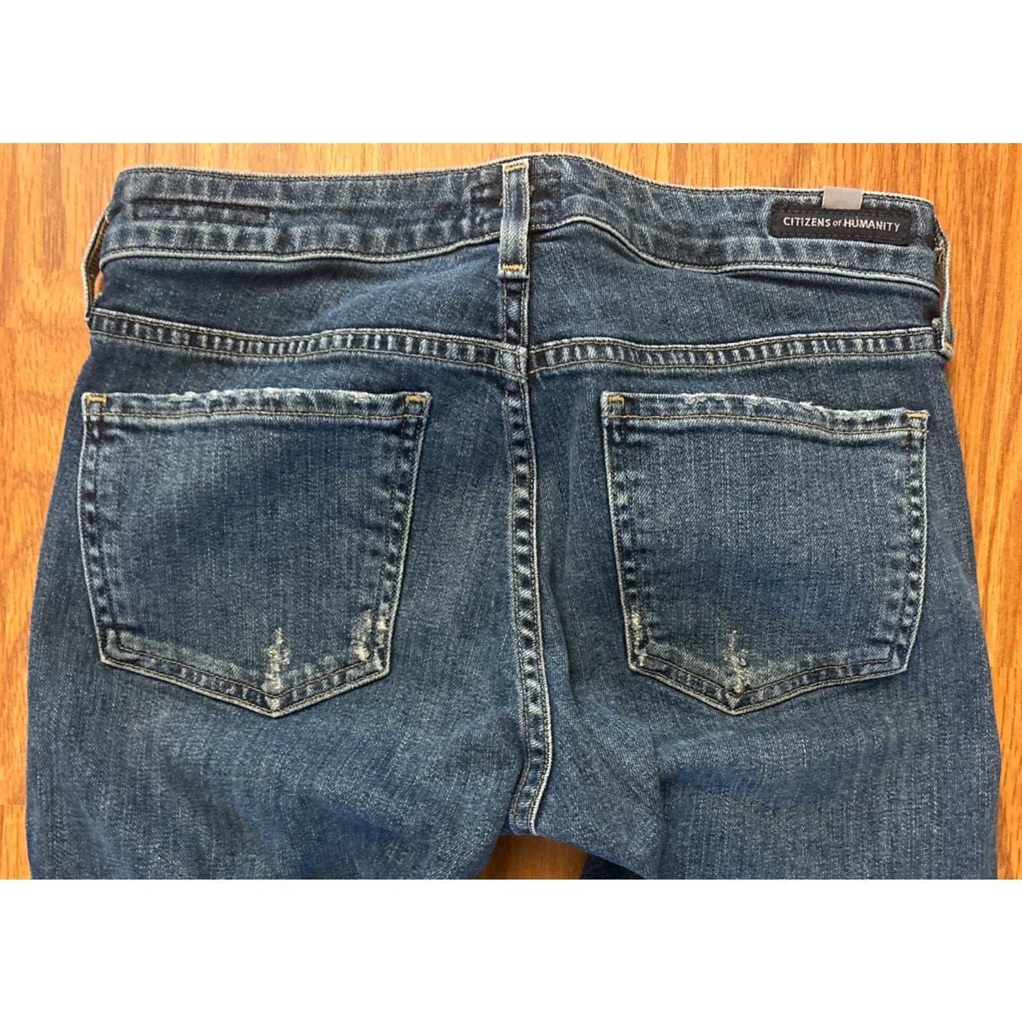 CITIZENS OF HUMANITY Racer Low Rise Skinny Leg Medium Wash Jeans Size 25