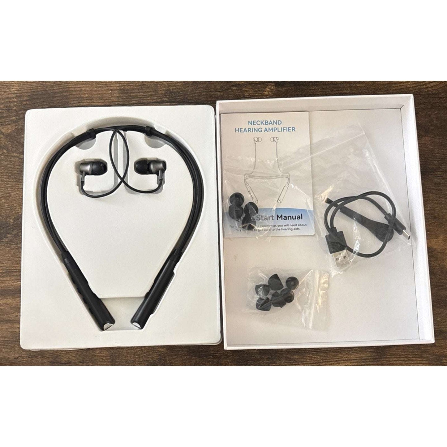 Bluetooth Hearing Aid for Seniors Neckband Hearing Amplifier Talk Calls & Music