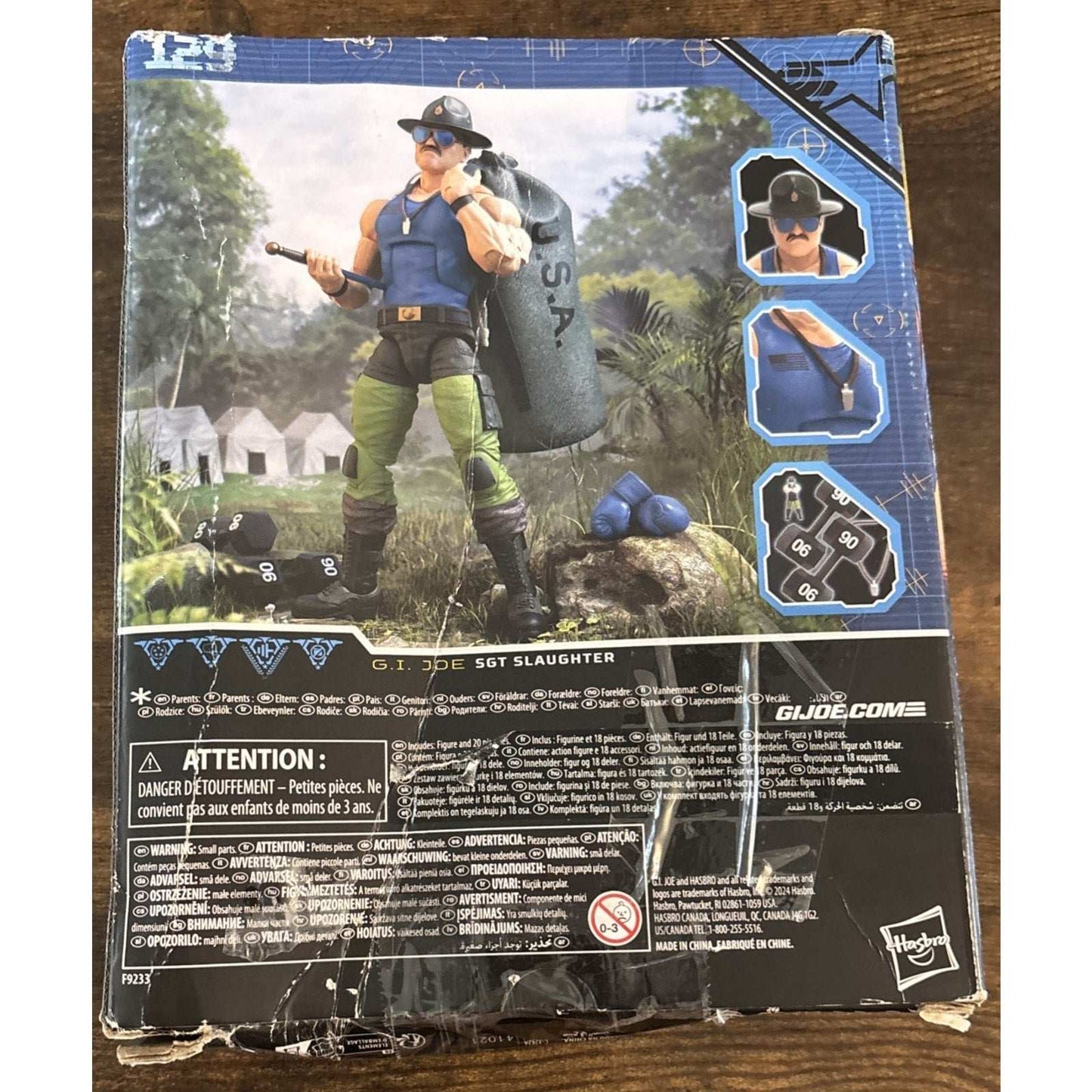 SGT. SLAUGHTER G.I. JOE Classified Series Mad Marauders 6" Action Figure READ!