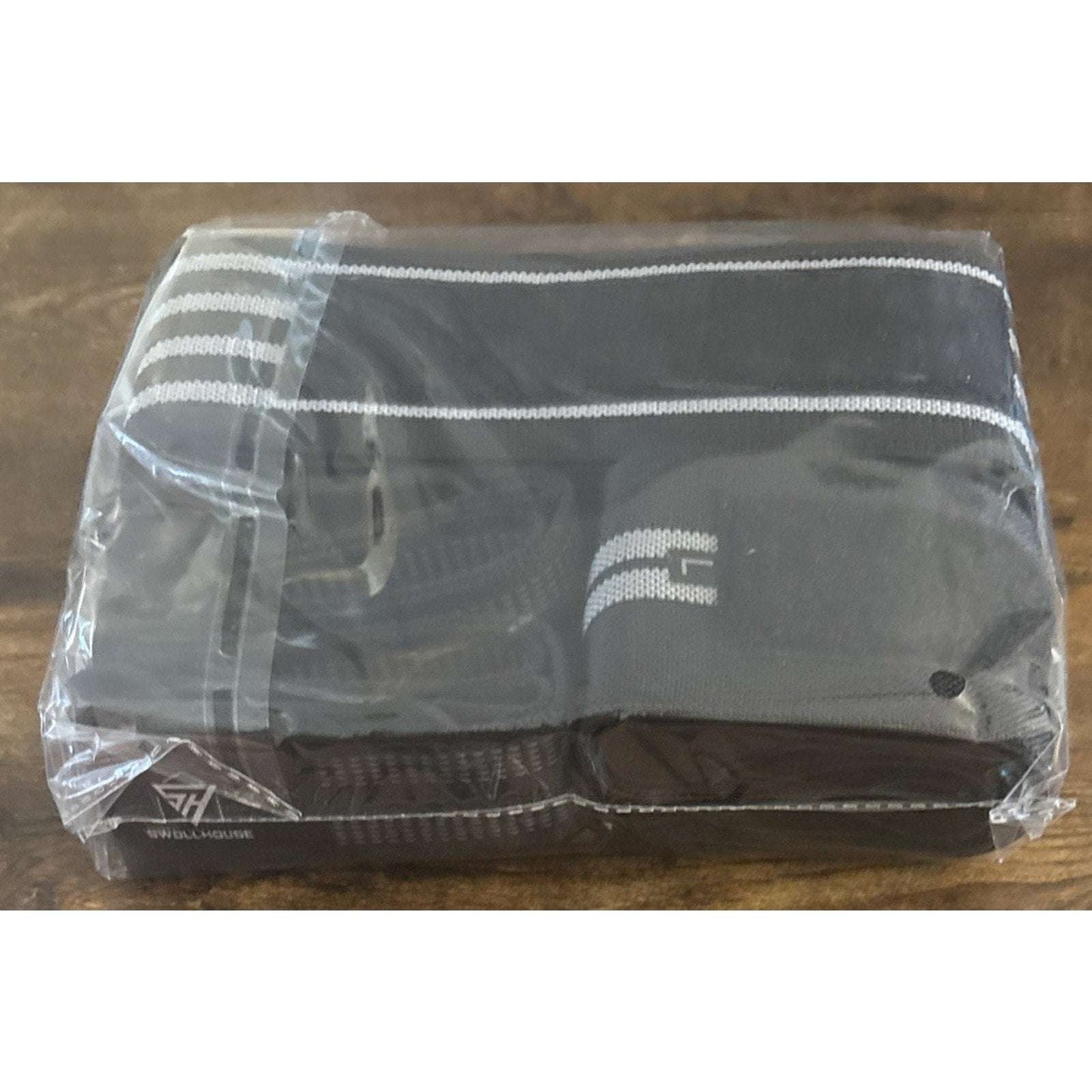 SWOLLHOUSE Knee Wraps + Wrist Wraps + Weight Lifting Straps Bundle (1 Pair Each)