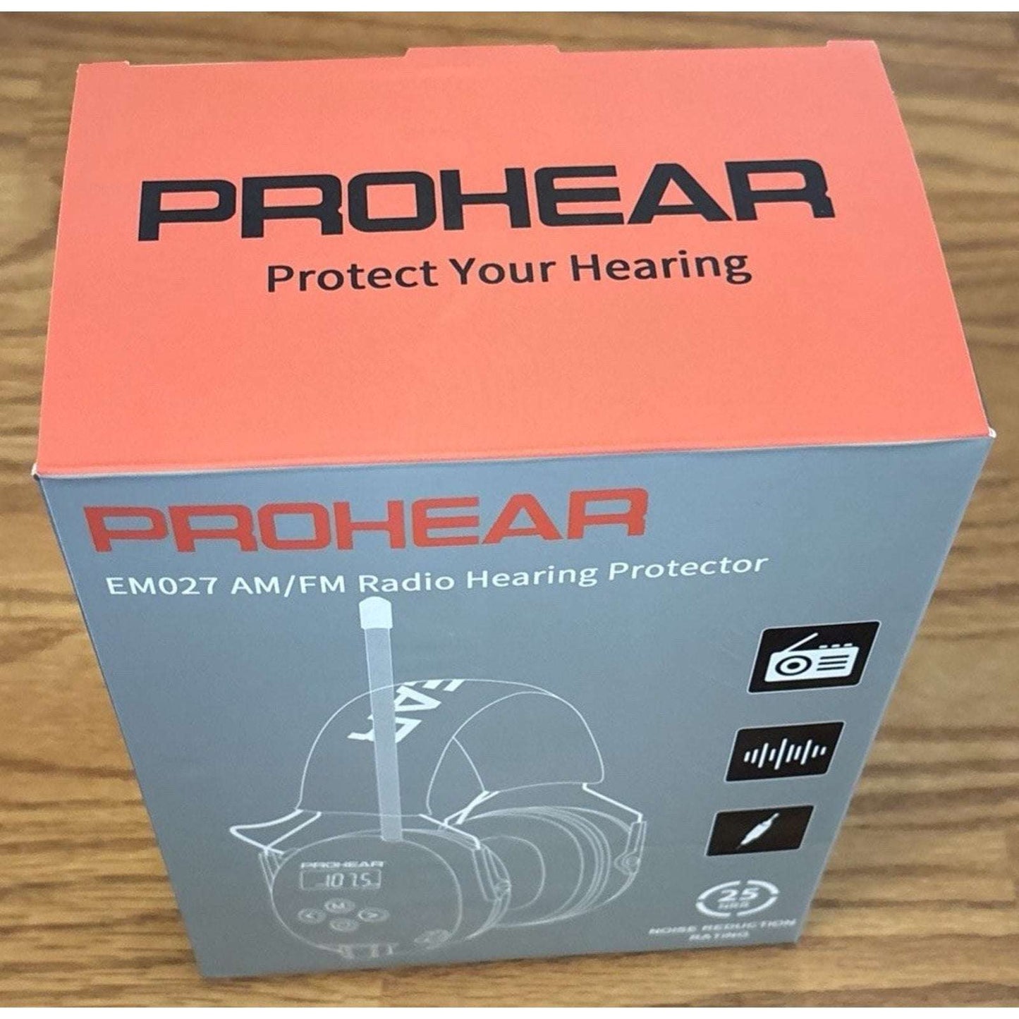 PROHEAR Digital AM/FM Radio Ear Hearing Protection Earmuff Headphones 25NRR