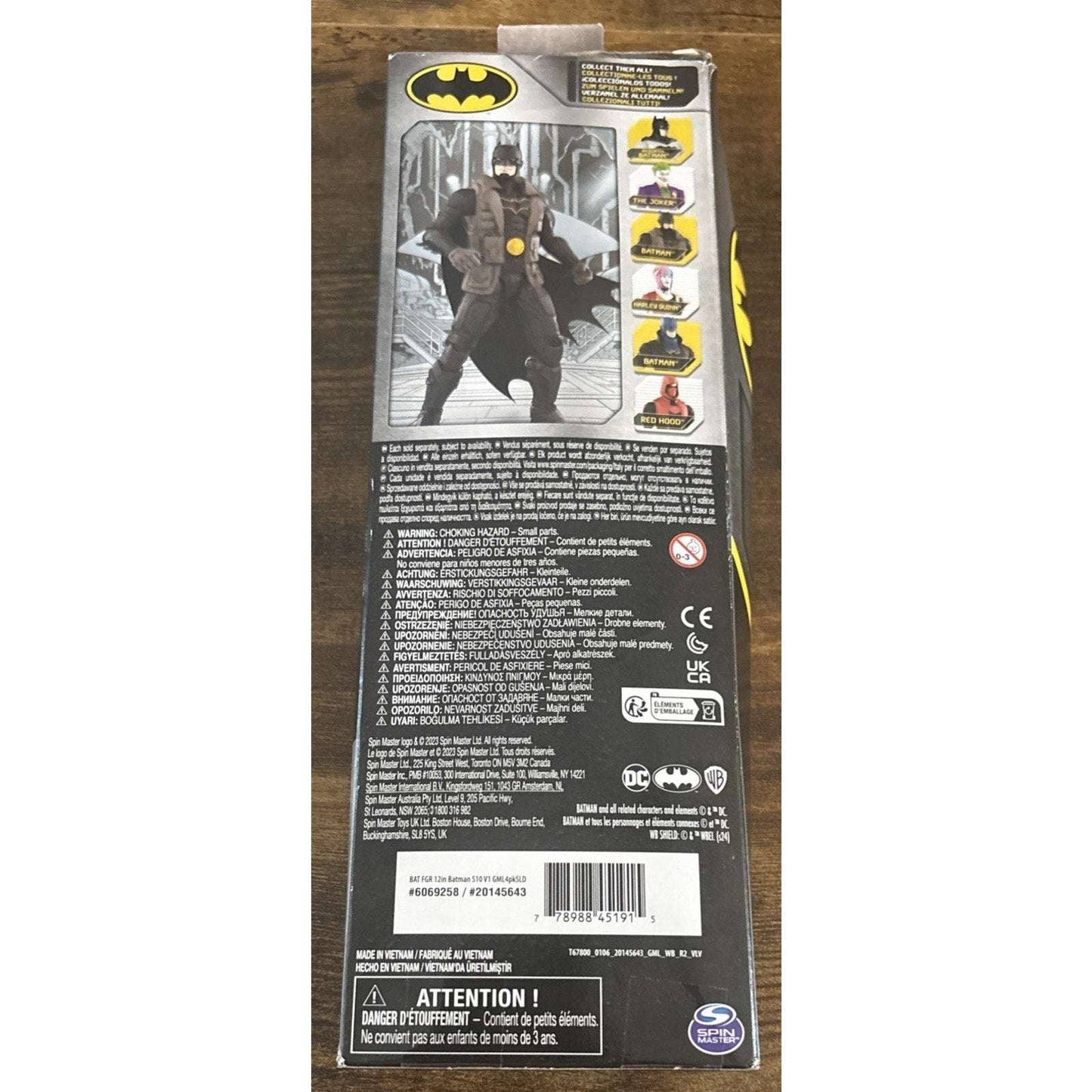 DC Comics 12" Batman Action Figure 2023 Spin Master New-Damaged Box
