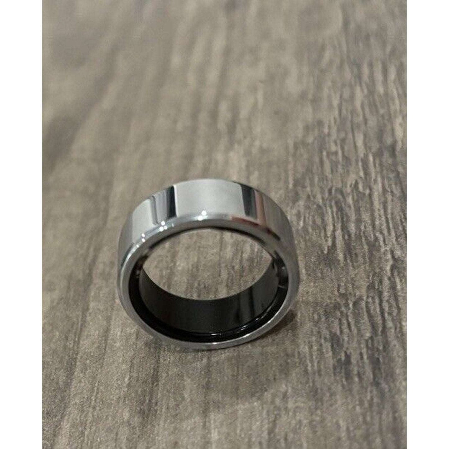 Bluetooth 5.1 Smart Ring Waterproof Health & Fitness Tracker Size 8 w/ Charger