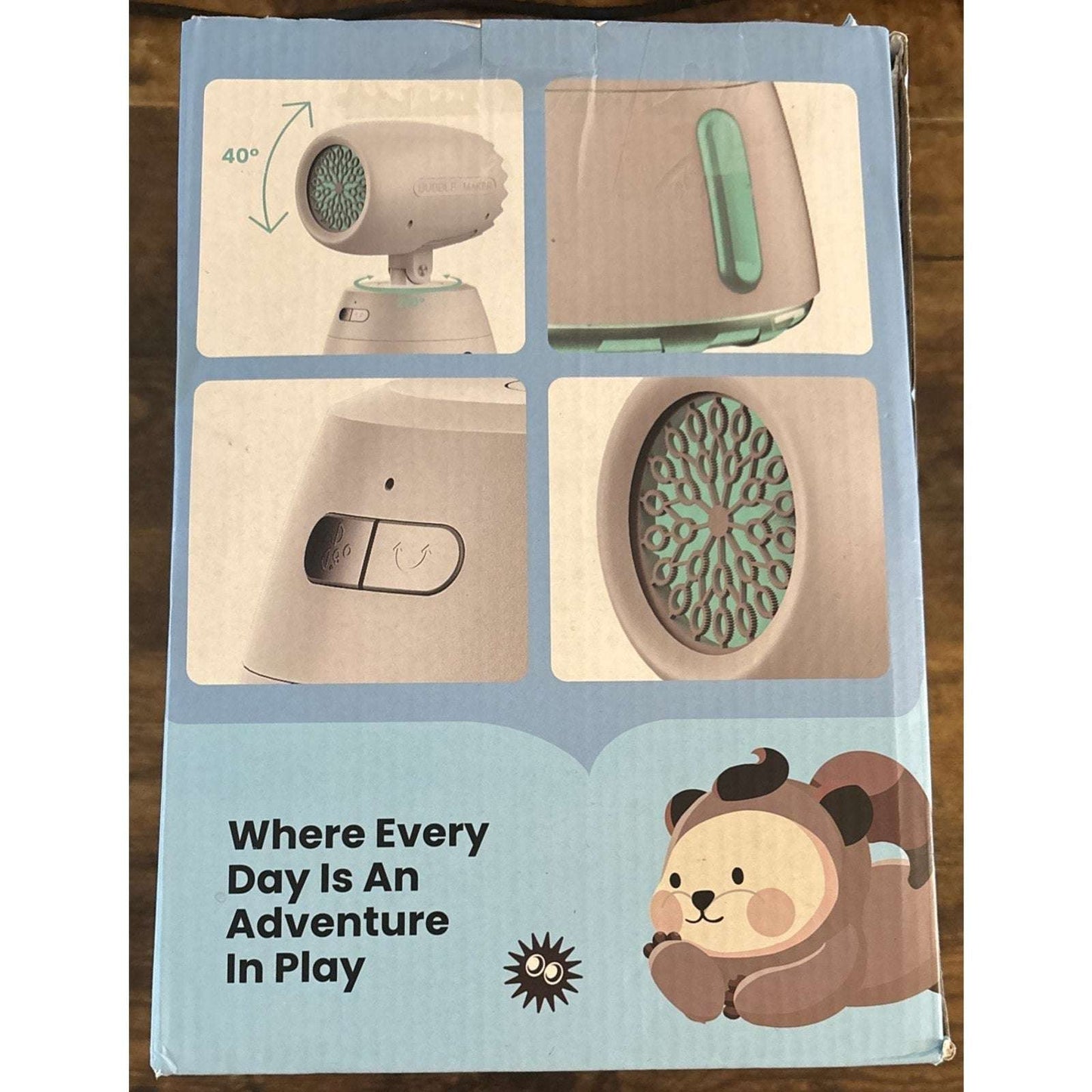 Oscillating Automatic Bubble Machine Blower Maker Wireless Rechargeable Portable