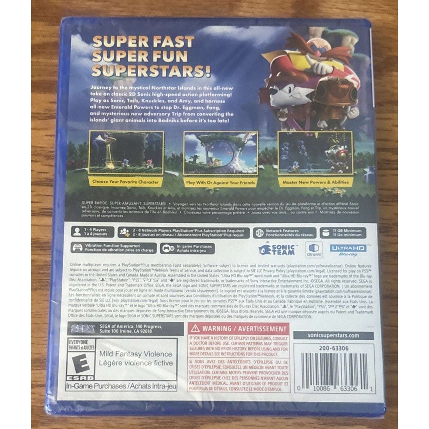 Sonic Superstars - PS5 Sony PlayStation 5 - Brand New Factory Sealed