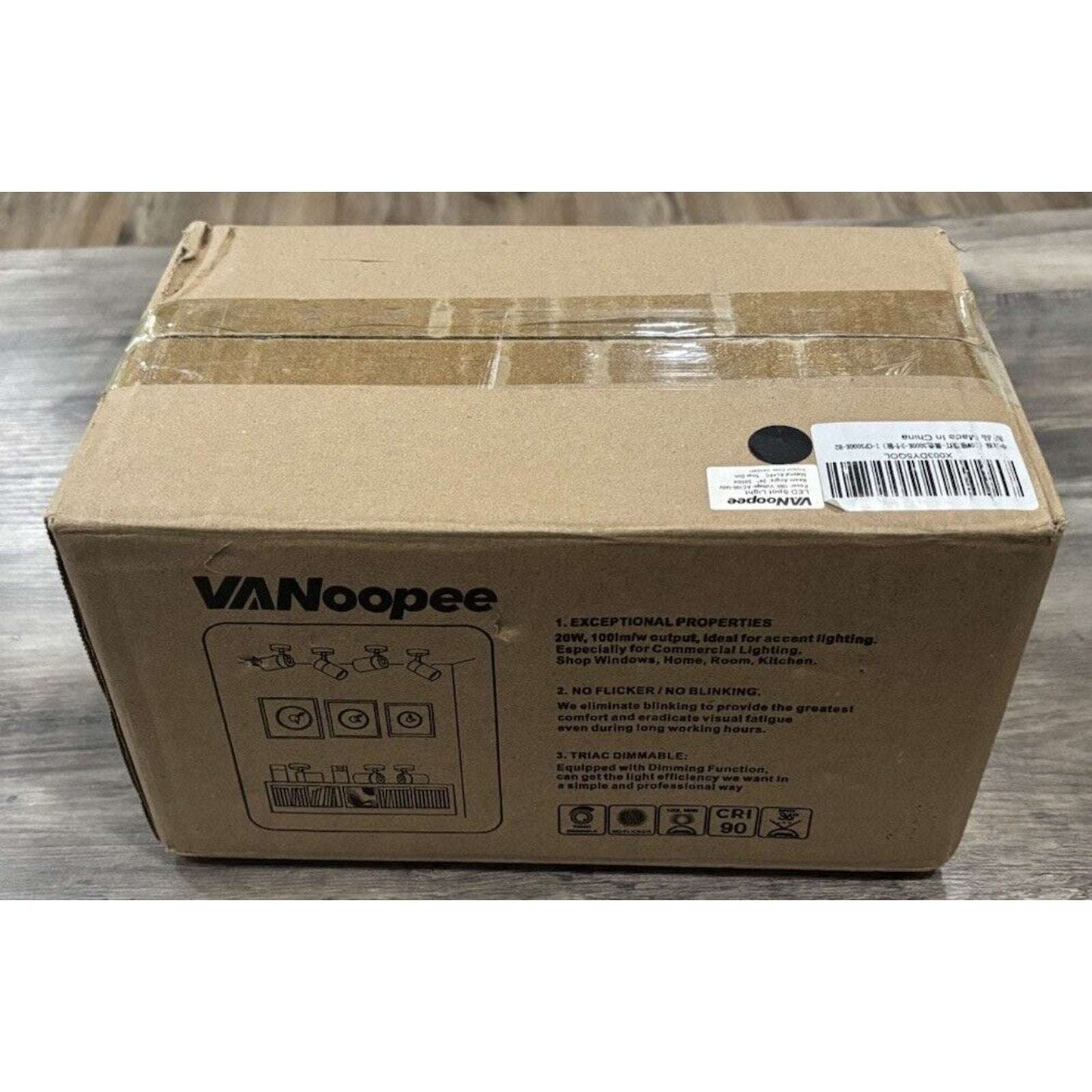 VANoopee 10W Dimmable Flicker Free Ceiling Flush Mount Adjustable Spotlight 2Pk