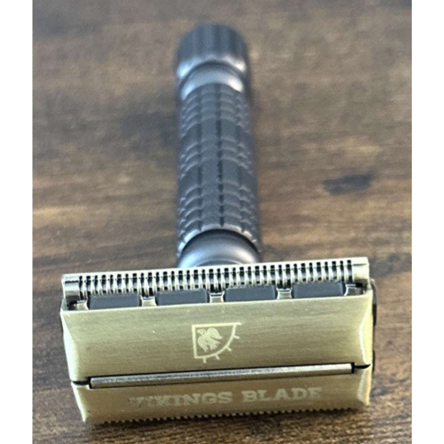 Vikings Blade The CHIEFTAIN 5 BC Safety Razor Ancient Dust Vintage Bronze Kit