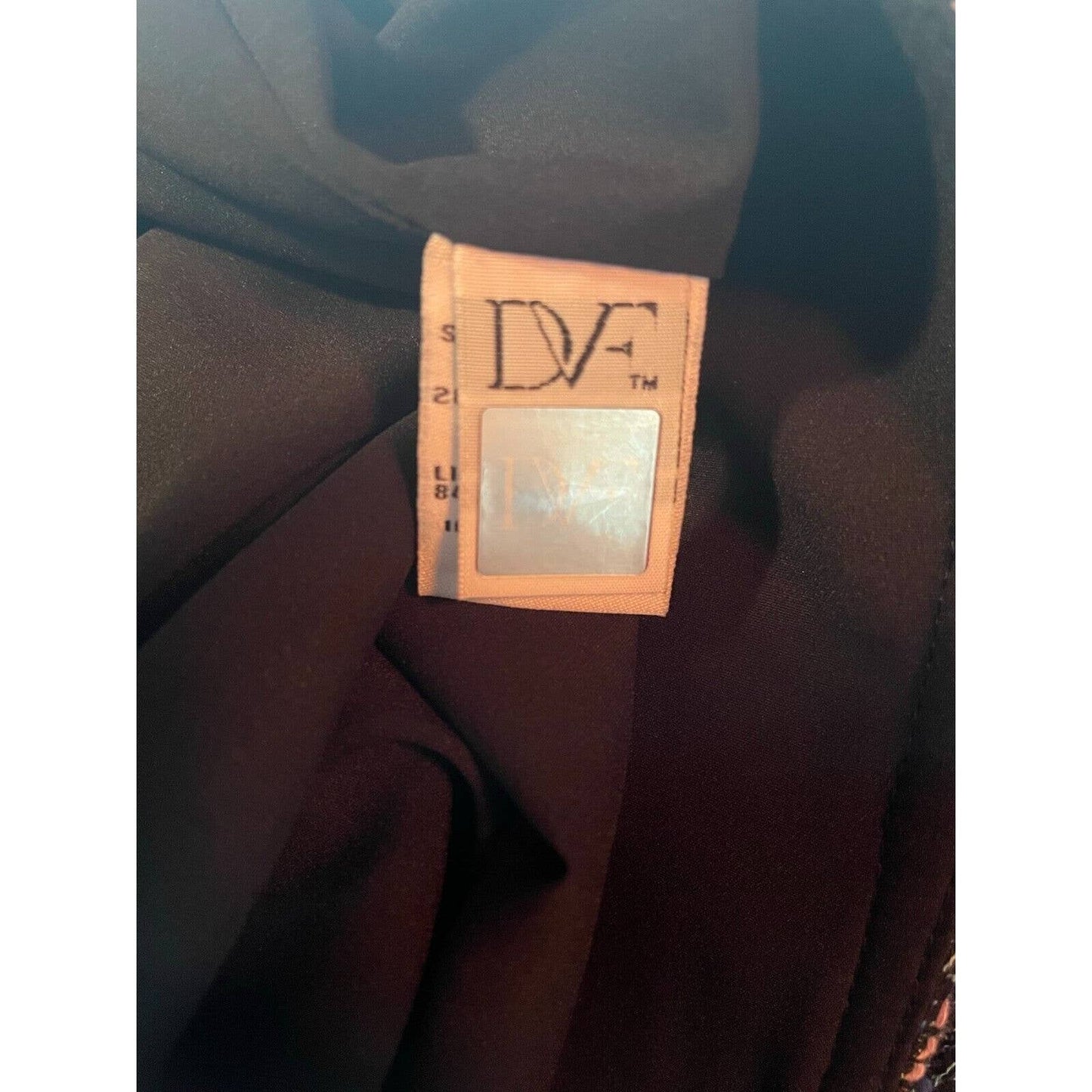 Diane Von Furstenberg DVF Austyn Black Indigo Camellia Tweed Faux Wrap Skirt 8