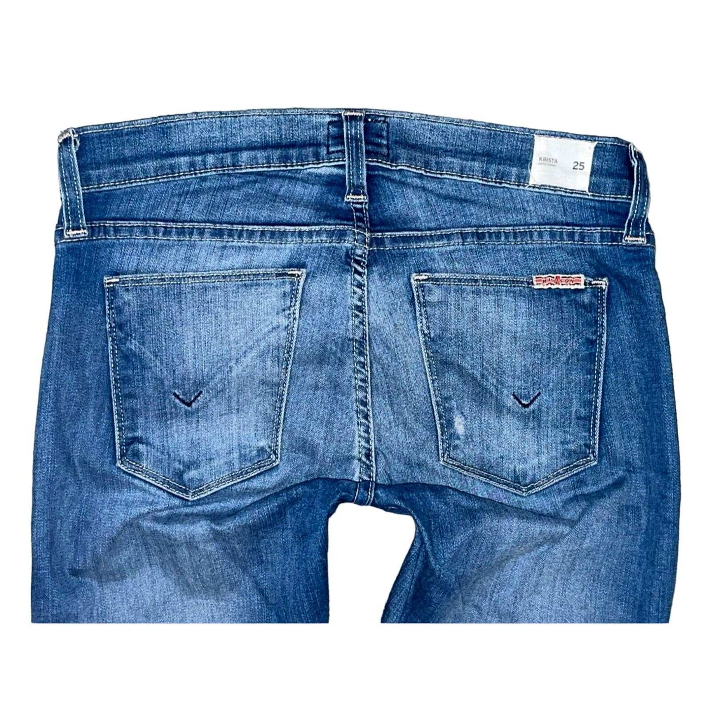 HUDSON USA Krista Super Skinny Distressed Stretch Jeans Size 25
