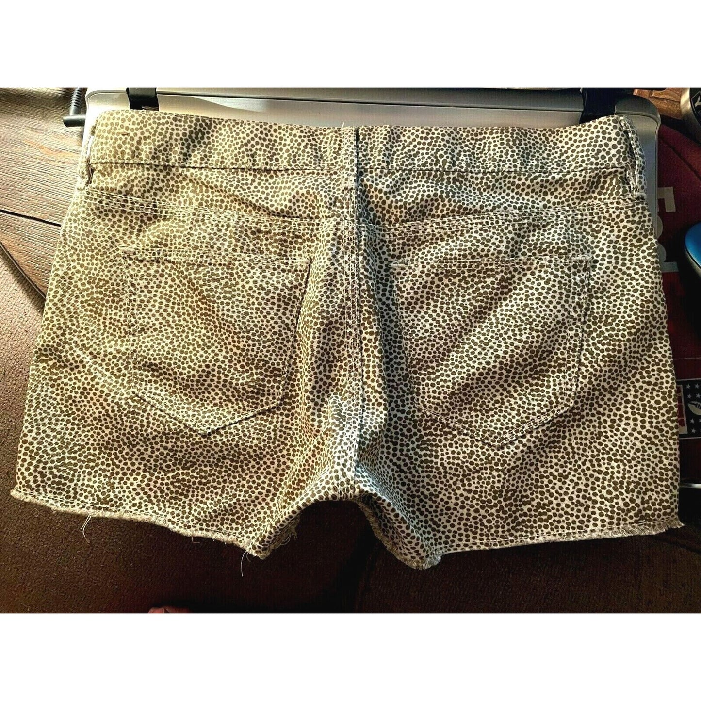 MADEWELL SAFARI DOT Raw Hem Cut Off Shorts Size 25