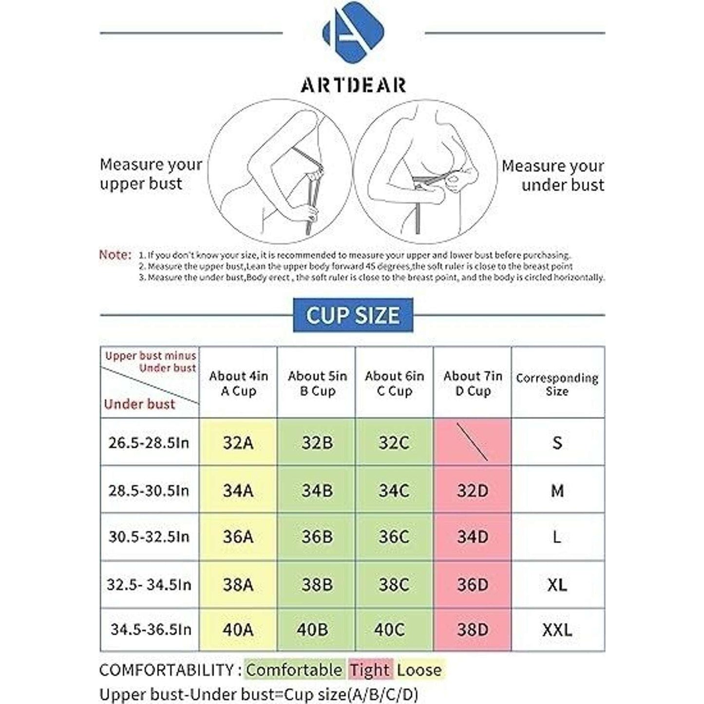 Artdear Strappy Sports Bra Medium Support Yoga Running.. Off White Size XXL NEW!