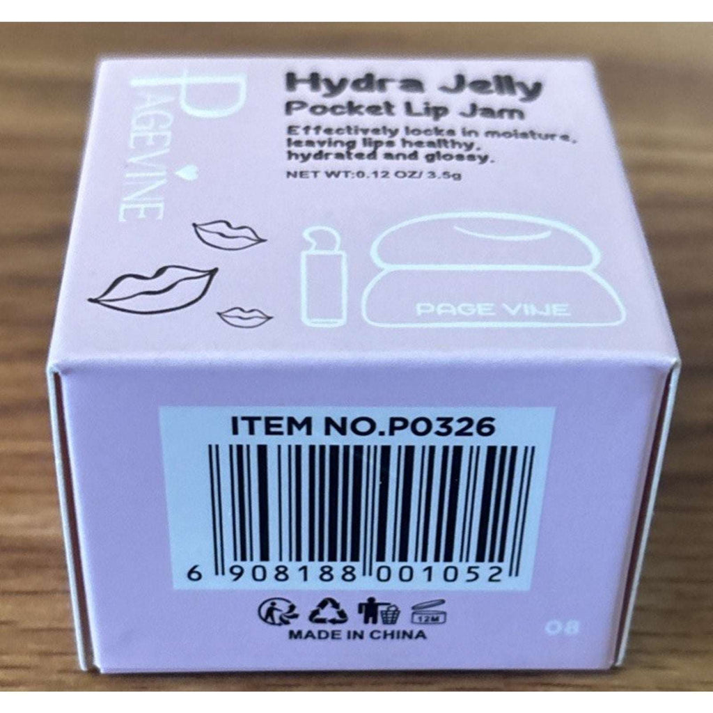 PageVine Hydra Jelly Pocket Lip Jam CHOCO CREAM Lip Gloss w/ Built in Applicator