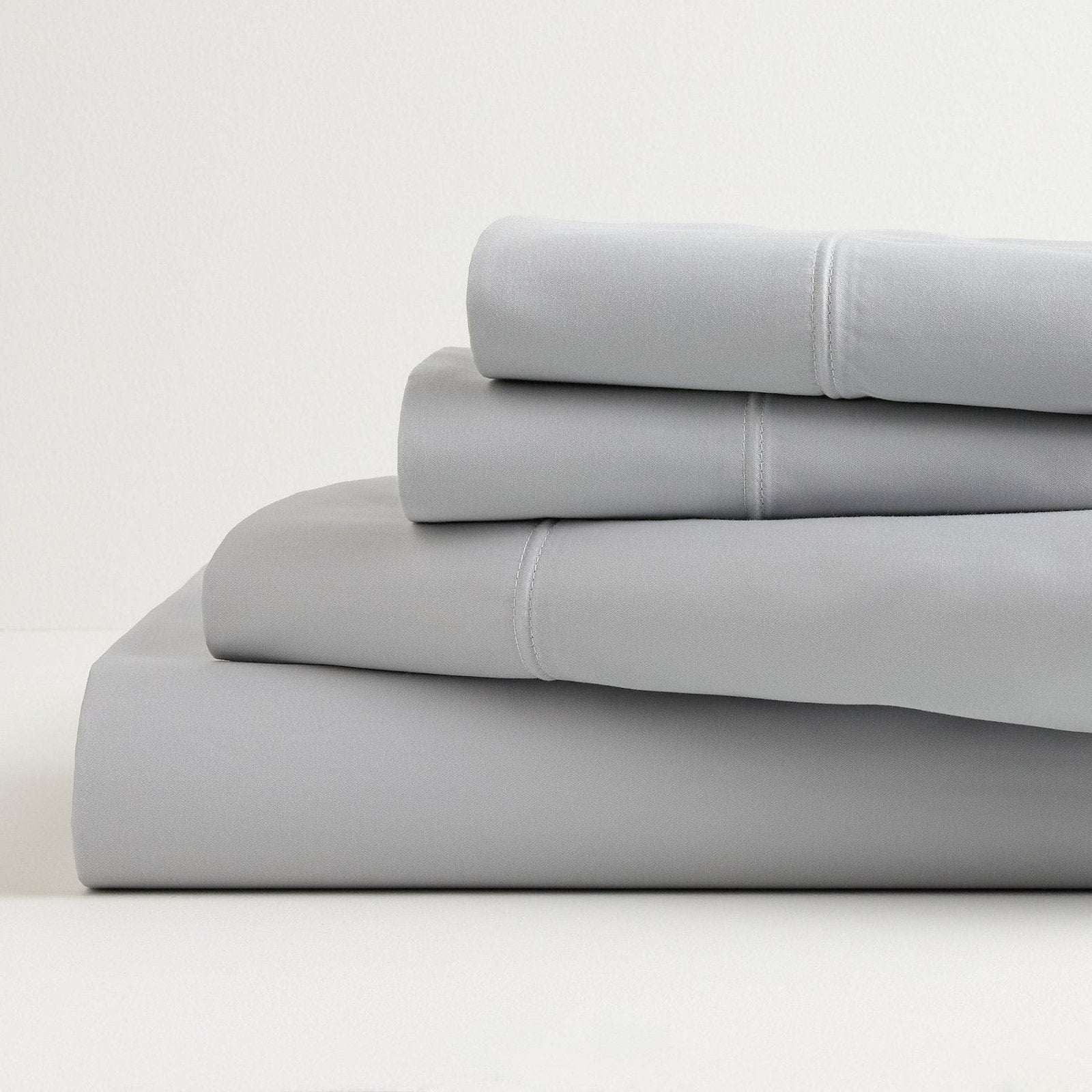 SONOMA ULTIMATE HYGROCOTTON 4PC SHEET SET 400TC Temp Regulating Light Gray QUEEN