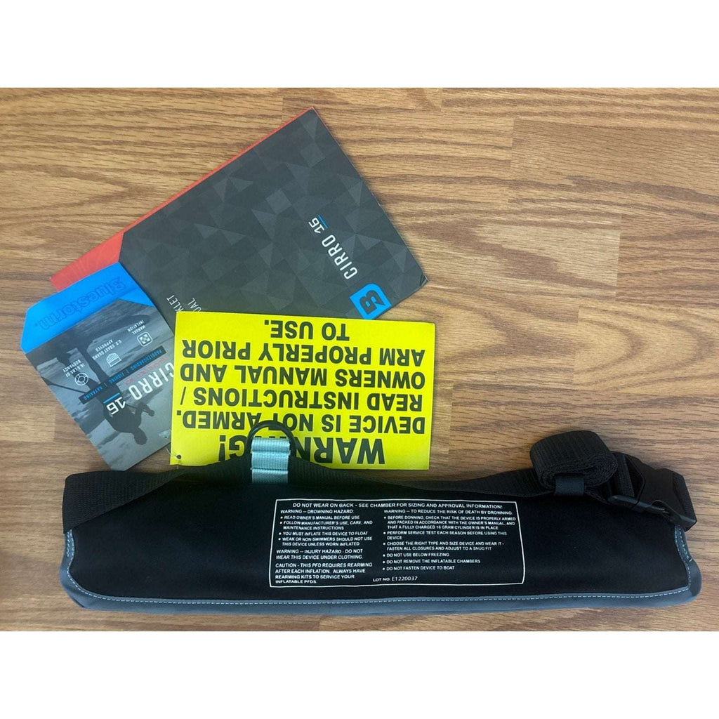 Bluestorm CIRRO 16 Manual Inflatable Belt Pack USCG Approved Type V PFD, Teal