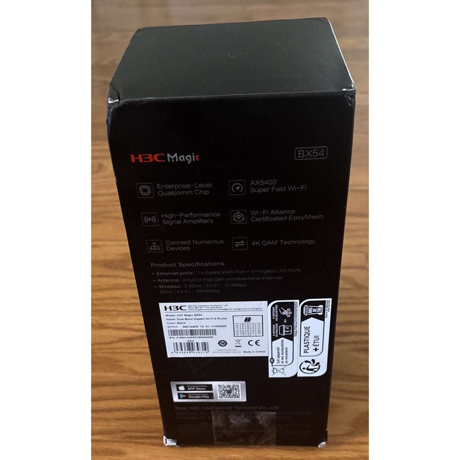H3C Magic BX54 AX5400 5400Mbps Dual-Band Gigabit Wi-Fi 6 Router 4K QAM Qualcomm