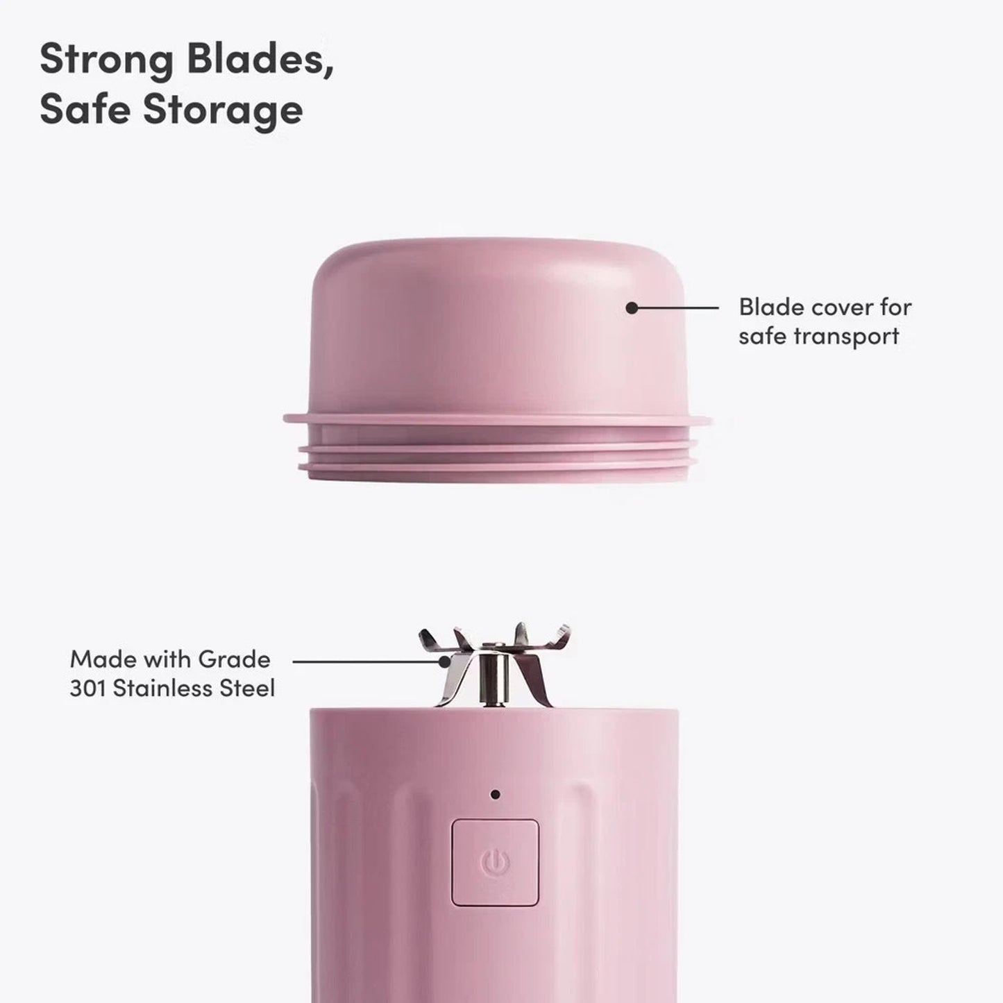Beast GO Cordless, Premium Portable Blender for Shakes & Smoothies 22oz (Lilac)
