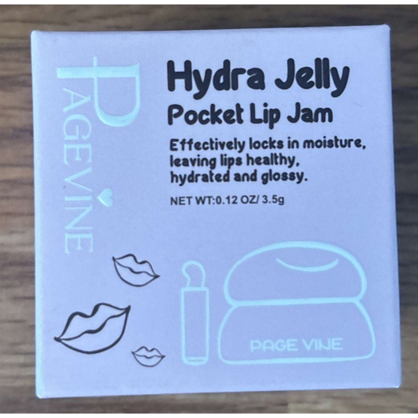 PageVine Hydra Jelly Pocket Lip Jam CHOCO CREAM Lip Gloss w/ Built in Applicator