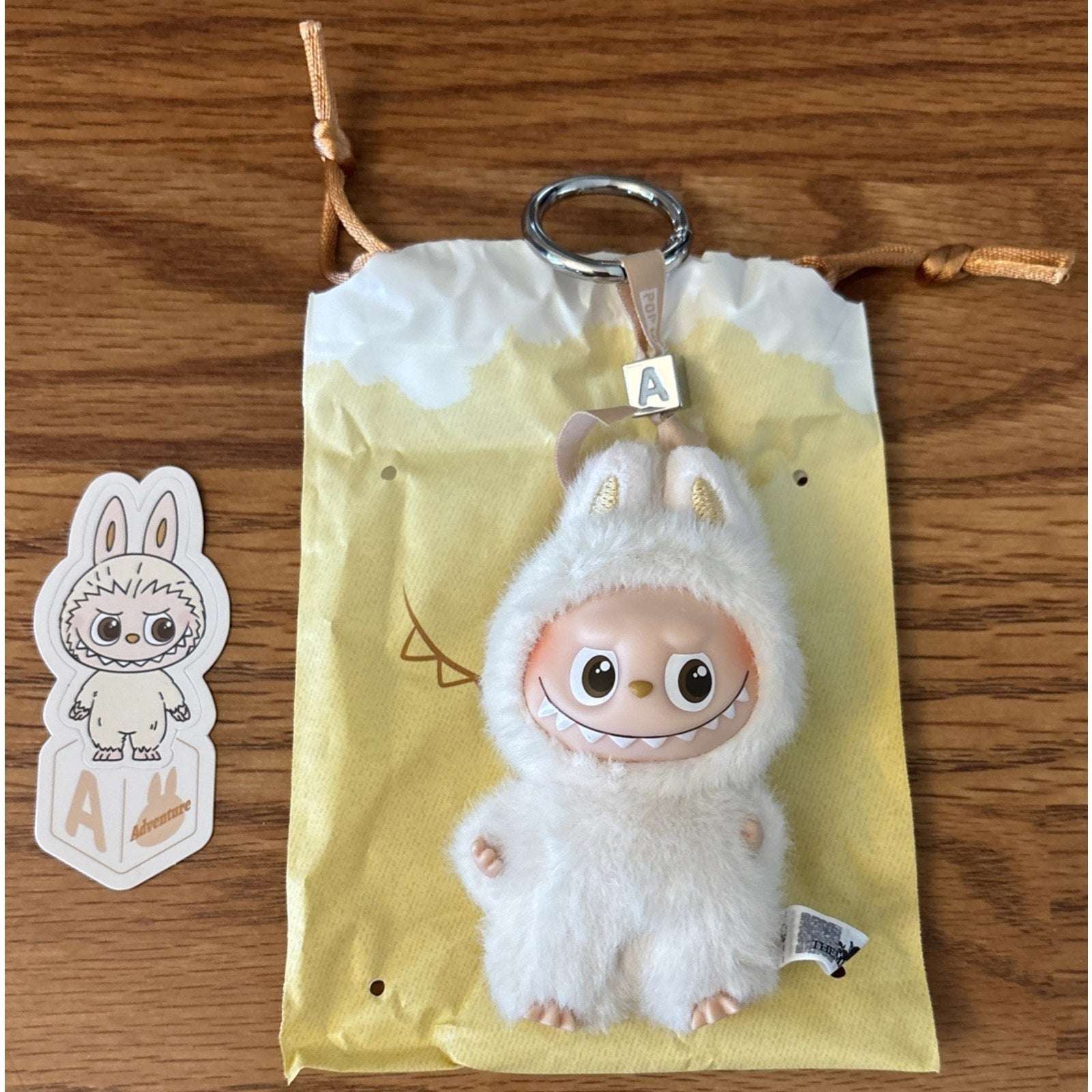 AUTHENTIC POP MART Mini Labubu The Monsters LETTER A Pin For Love PENDANT