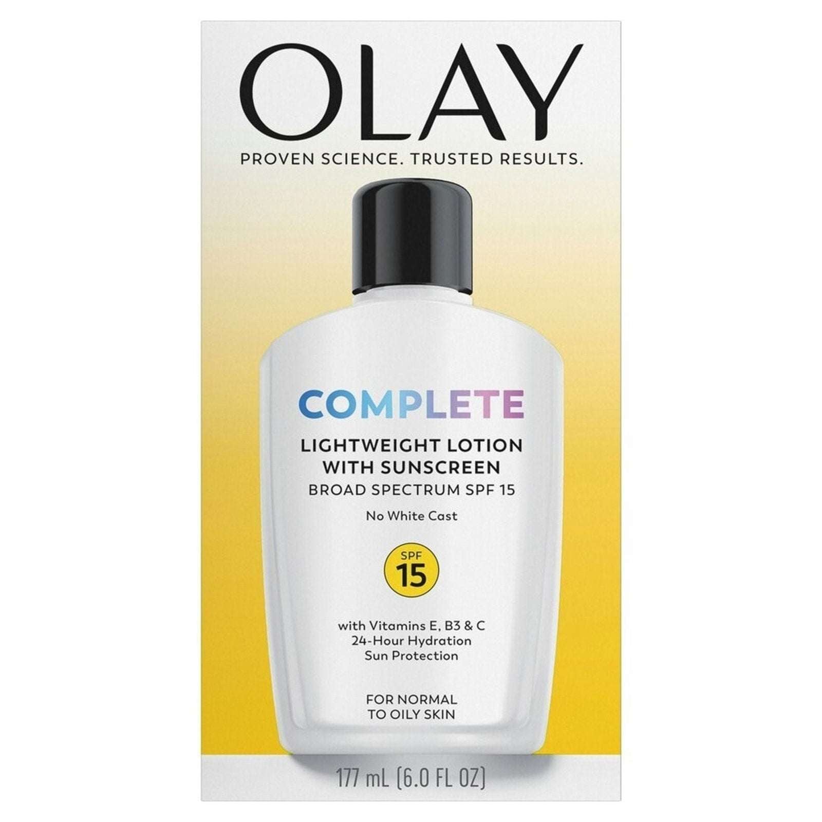 Olay COMPLETE Lightweight 24hr Moisturizer SPF 15 Normal to Oily Skin 6oz 07/27