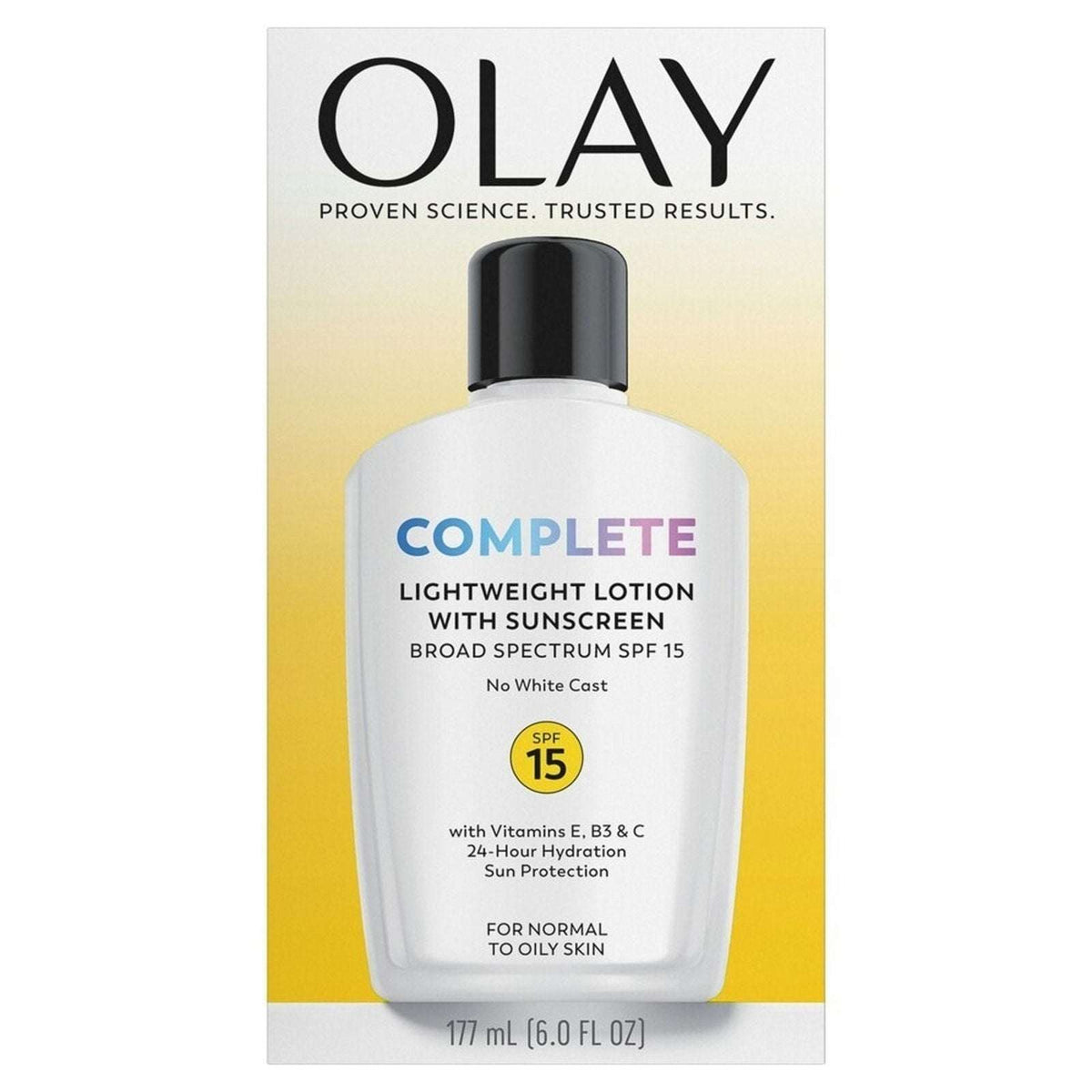Olay COMPLETE Lightweight 24hr Moisturizer SPF 15 Normal to Oily Skin 6oz 07/27