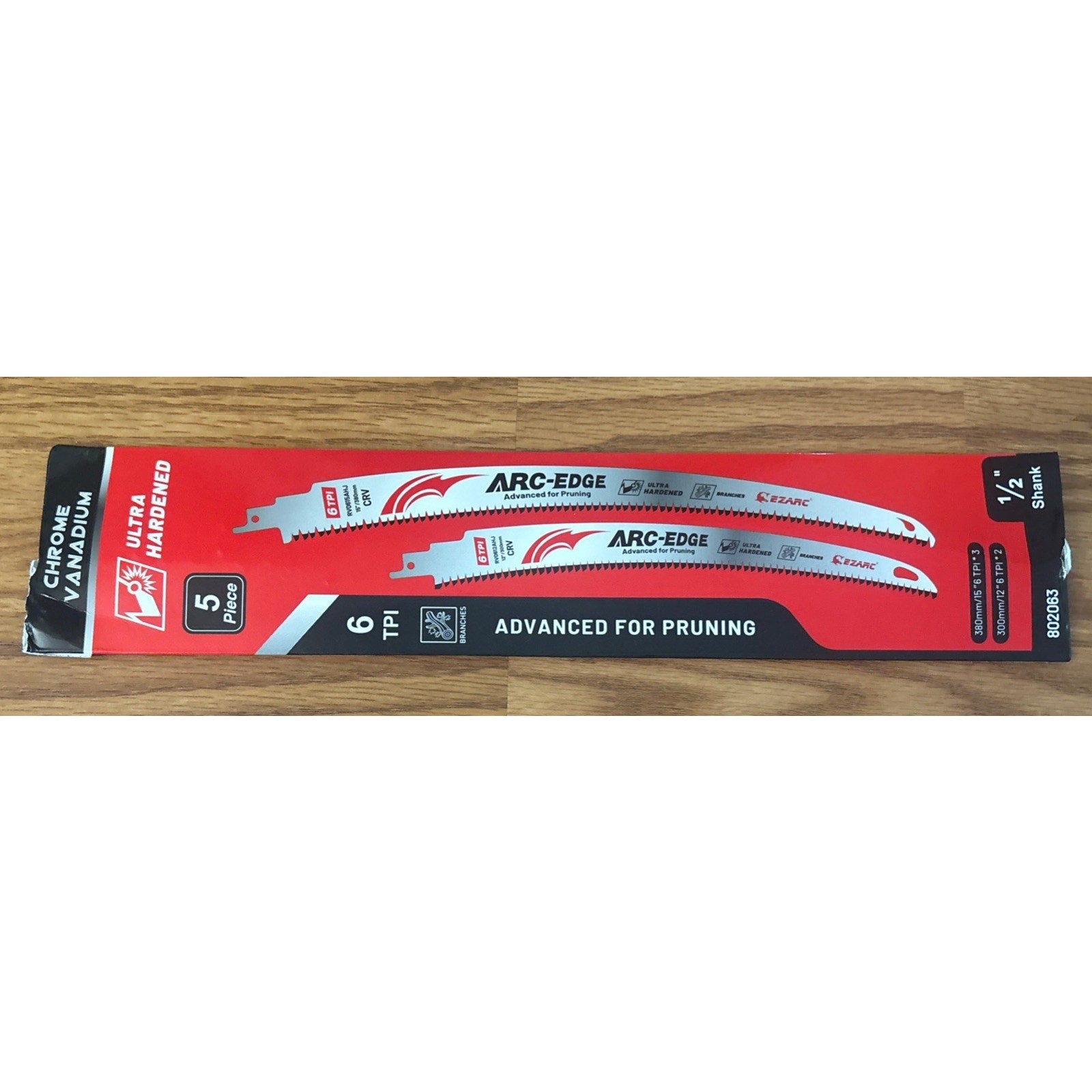 EZARC Japanese Teeth Reciprocating Saw Blade 12" & 15" Set Arc Edge Wood Pruning