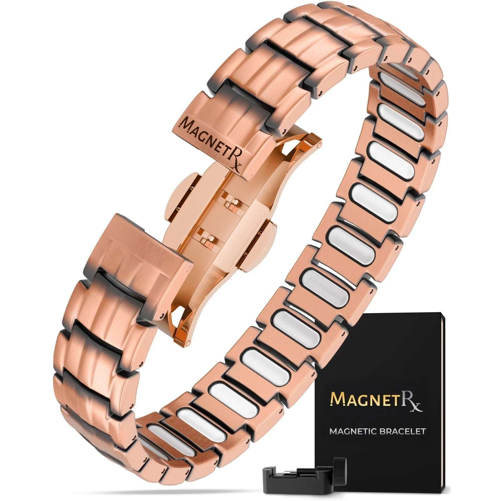 MagnetRX EllipseMAX 5X Strength Copper Magnetic Bracelet