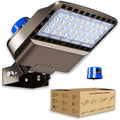 BIRITALO 150W LED Shoebox Street Light 5000K Waterproof, Photocell Dusk to Dawn