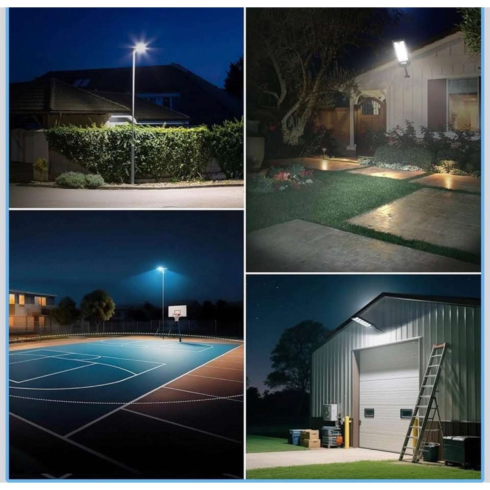 Outdoor Solar LED Street Flood Light Dusk To Dawn Remote Controlled & Waterproof