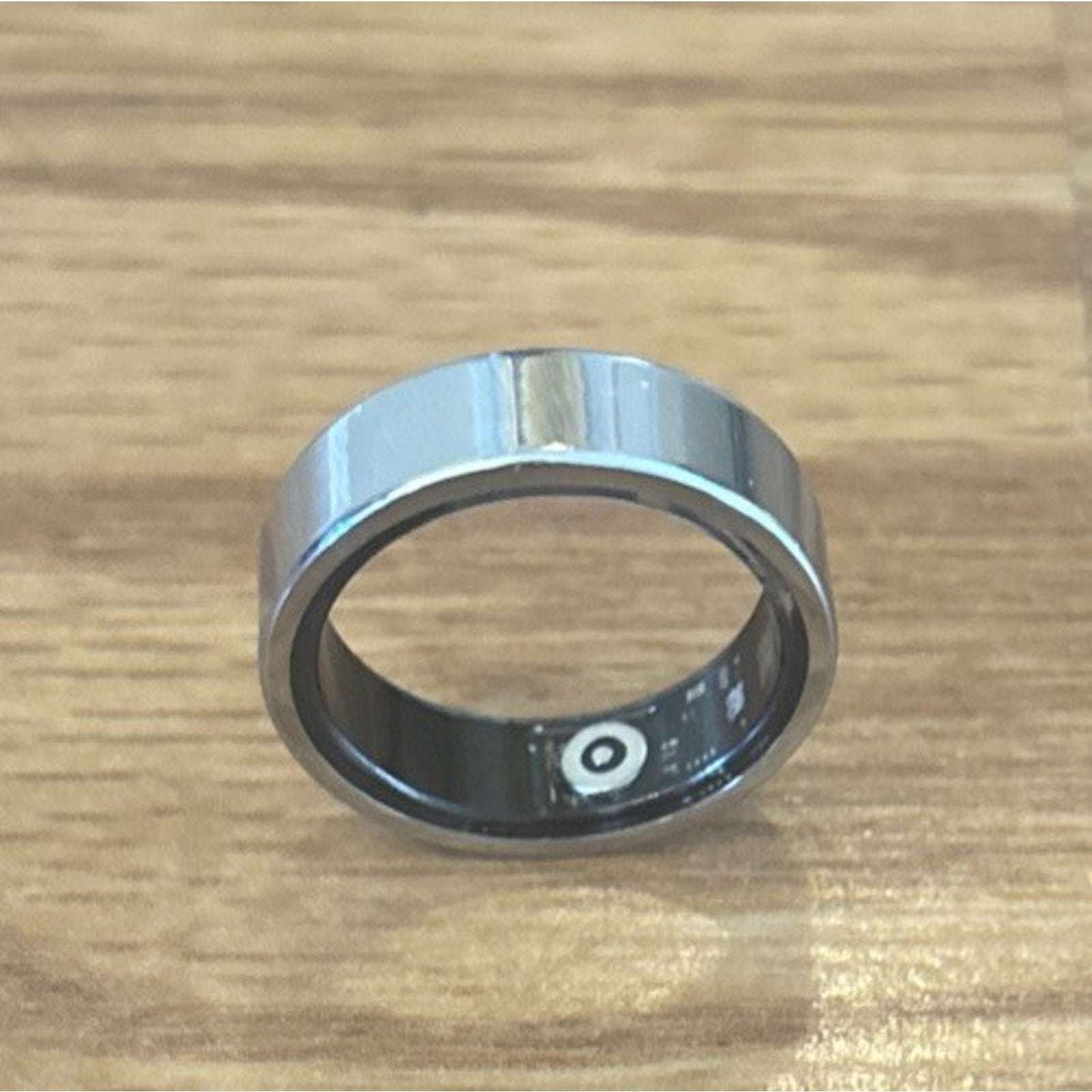 JRing Smart Ring Health Tracker Bluetooth Size 9 in Silver iOS & Android w/ App