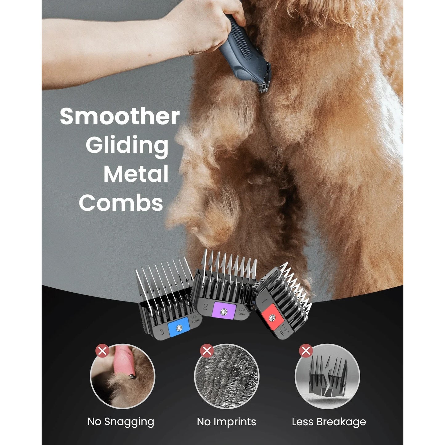 oneisall Cordless Professional Dog Grooming Clippers PC14 Pet Grooming Set - NEW