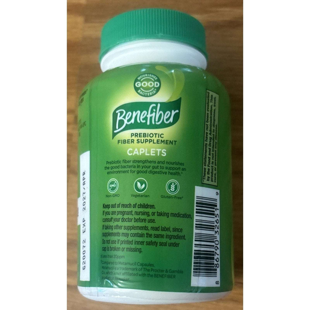 Benefiber Prebiotic Fiber Supplement Caplets 84 Count EXP 04/2027 Sealed