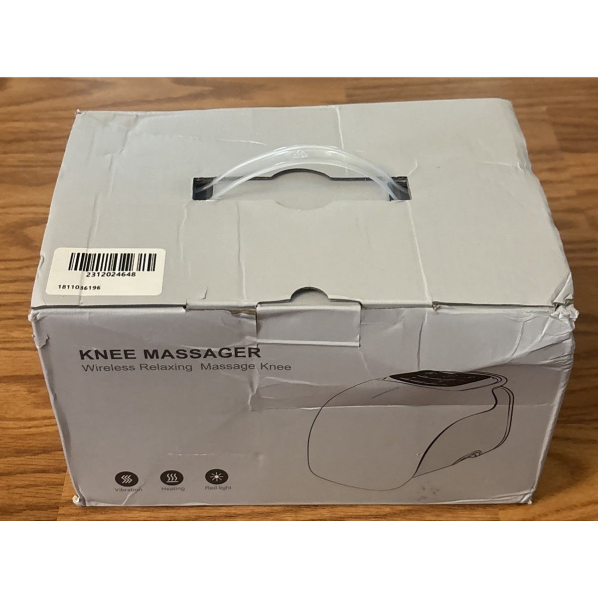 Wireless Knee Massager with Heat, Vibration Massage & Red Light Therapy for Pain