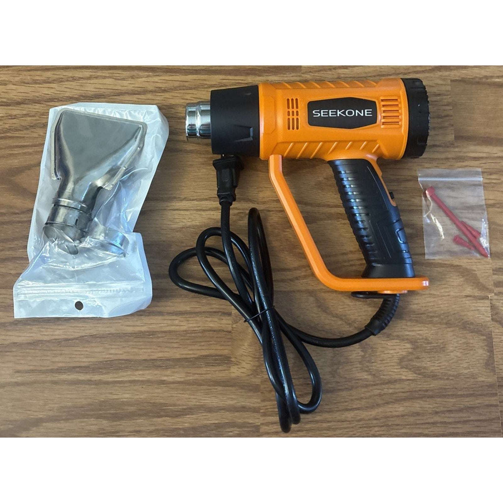 1800W Heavy Duty Heat Gun Fast Heat 752℉ & 1112℉ Dual-Temperature & 4 Nozzles