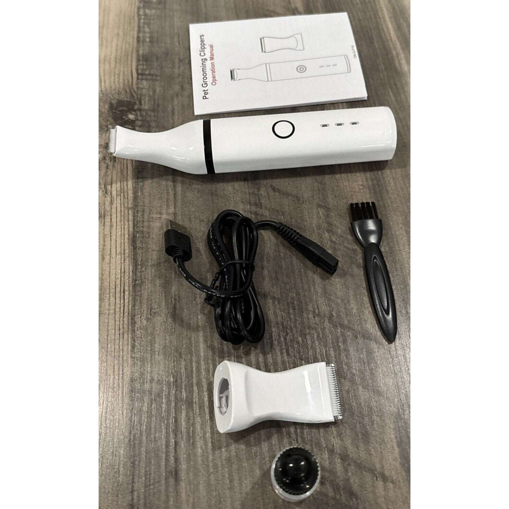 oneisall Dog Paw Trimmer, Cordless Rechargeable Paw Trimmer w Double Blades NEW