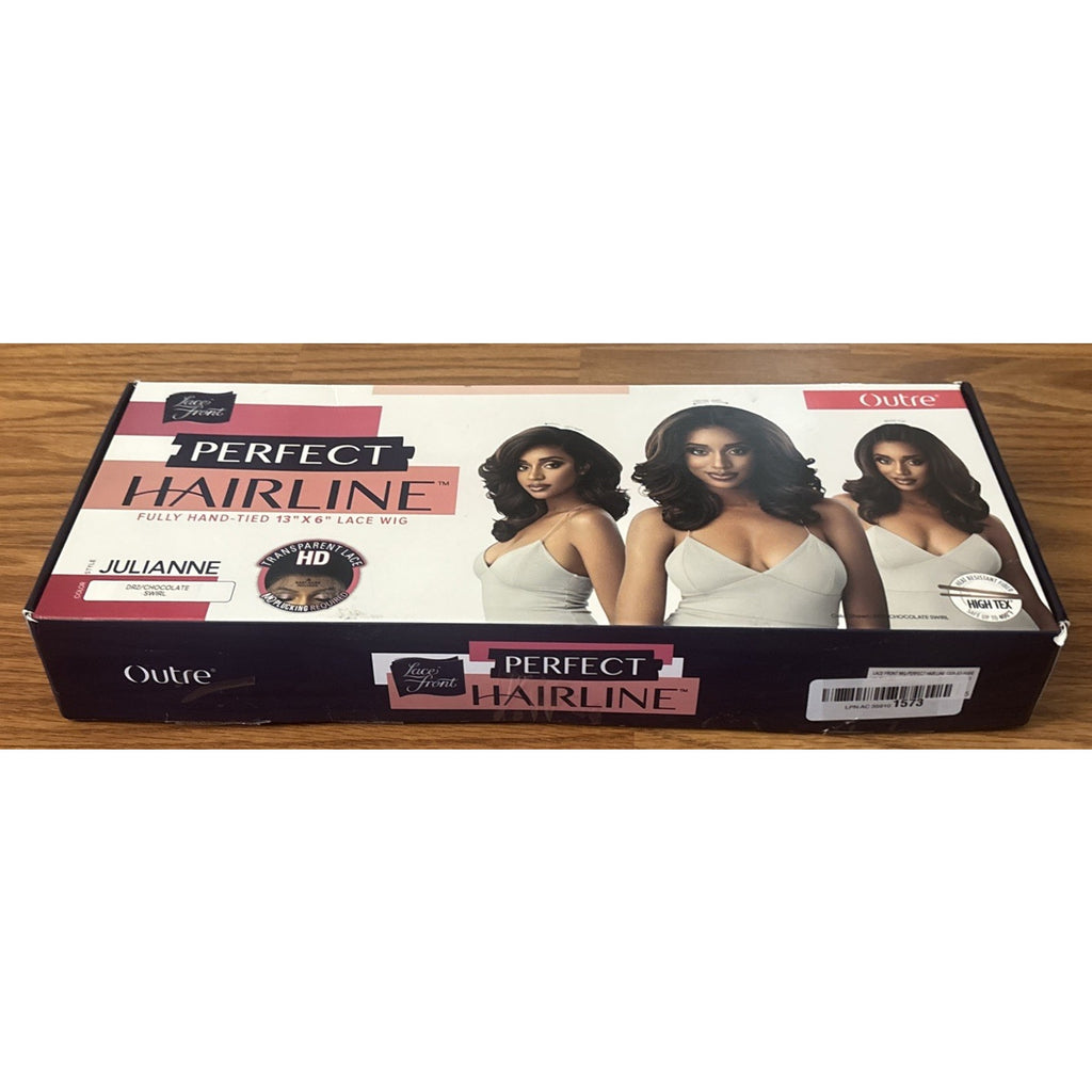 OUTRE SYNTHETIC PERFECT HAIR LINE 13X6 LACE FRONT WIG JULIANNE DR2ChocolateSwirl