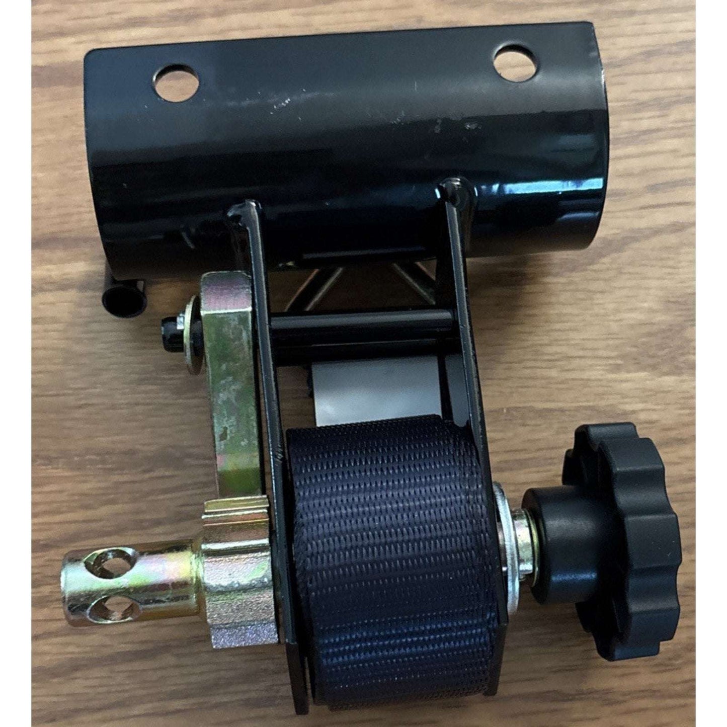 Ladder Rack Ratchet Straps w/ Double J-Hook 1.5" x 7.5' For 2" Round Tube Mount