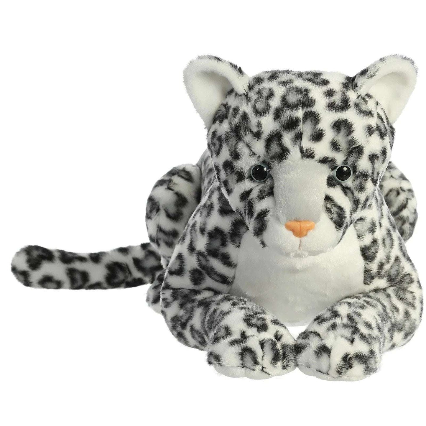Aurora Super Flopsie Jumbo Snow Leopard 28" & Her Cub 12" Stuffed Animal Plush