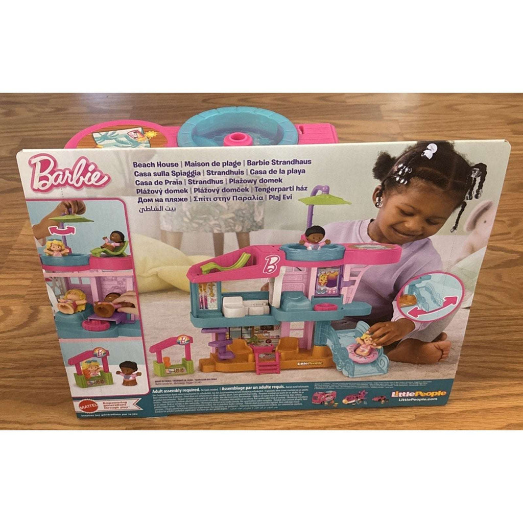 Fisher-Price Little People Barbie Beach House Playset Figures and Accessories