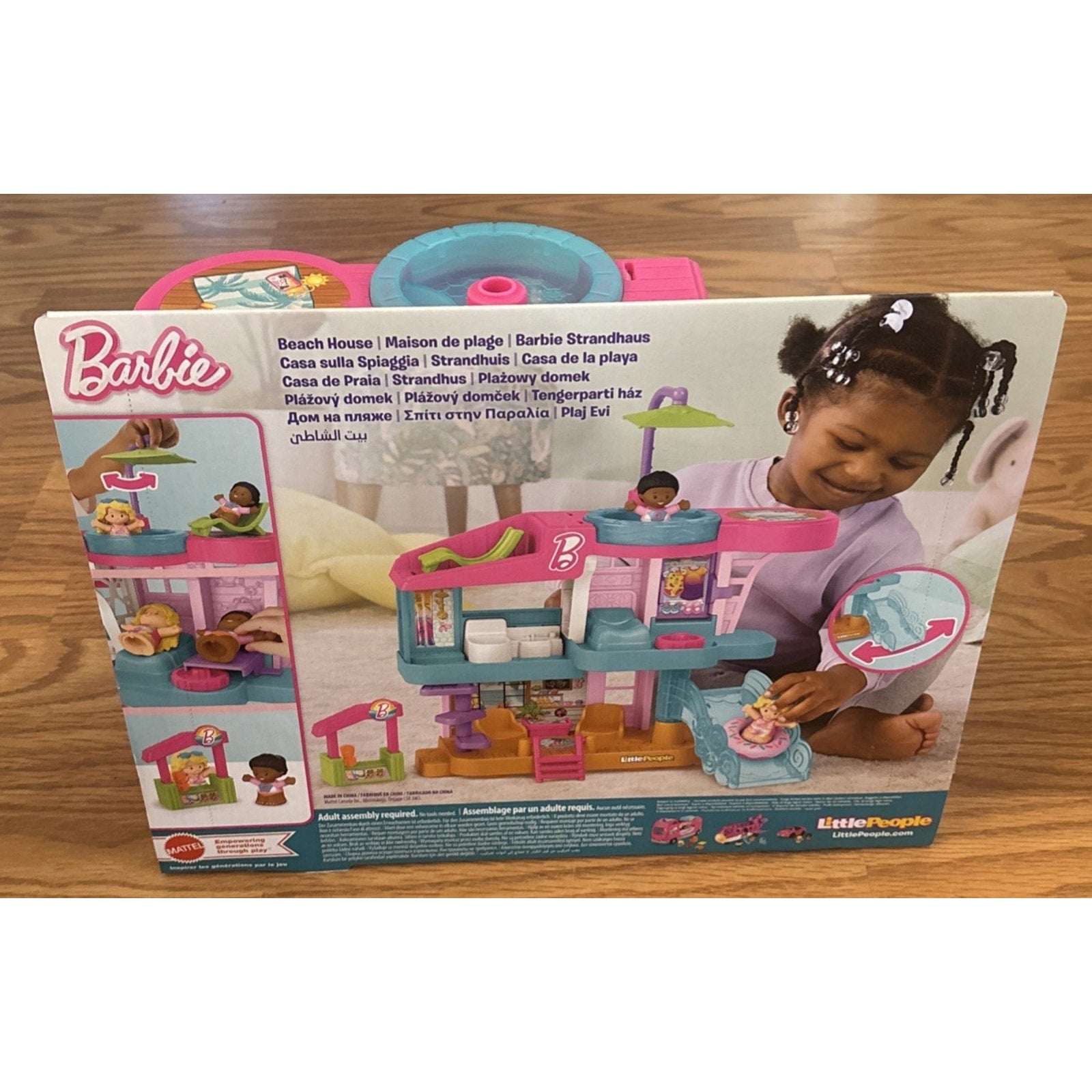 Fisher-Price Little People Barbie Beach House Playset Figures and Accessories